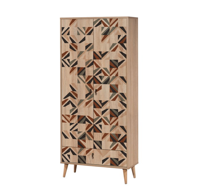 Hanah Home City Gradrop Triangle Multicolor